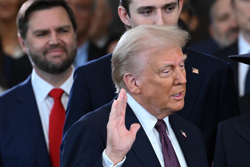 Donald Trump is sworn in