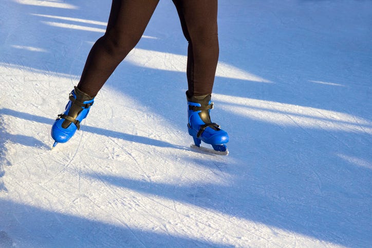 Girl on ice skates
