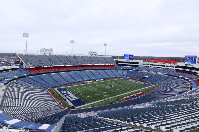  JANUARY 19: A general view of the inside of the stadium prior to the AFC Divisional Playoff between the Baltimore Ravens and the Buffalo Bills at Highmark Stadium on January 19, 2025 in Orchard Park, New York.