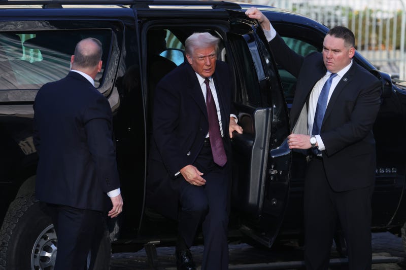 U.S. President-elect Donald Trump arrives for services at St. John's Church as part of Inauguration ceremonies on Jan. 20. 
