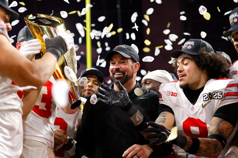 Ryan Day celebrates with team