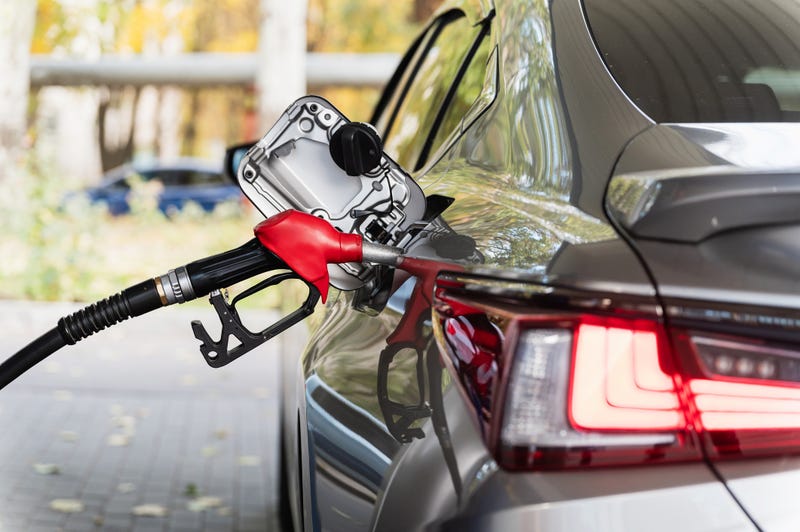 Gas pump in car