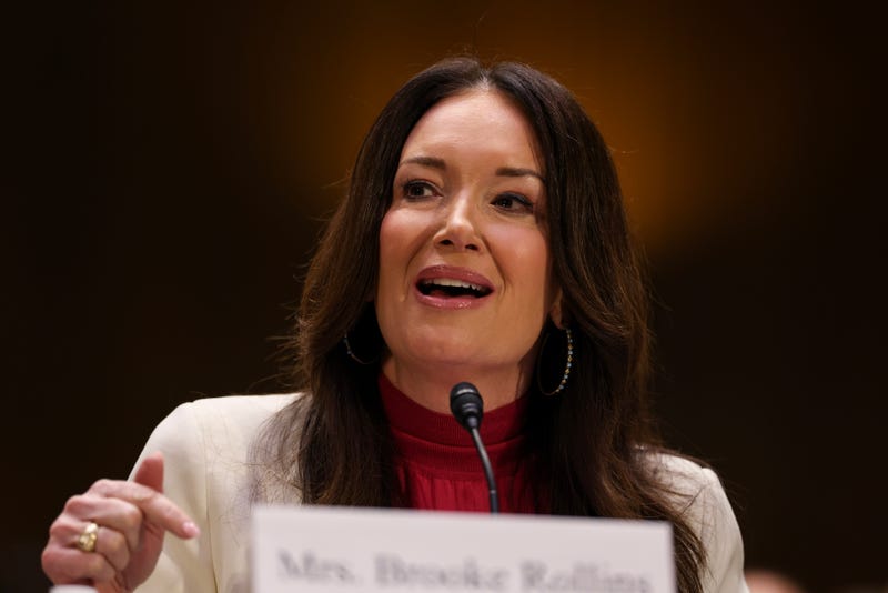 HandcuffsBrooke Rollins, President Donald Trump's nominee to be Agriculture Secretary, speaks during her Senate Agriculture, Nutrition and Forestry Committee confirmation hearing in the Dirksen building on Jan. 23, 2025, in Washington, DC. Rollins is currently the President and CEO of the America First Policy Institute, a conservative think tank established in 2021 to advocate for Trump’s economic policies.