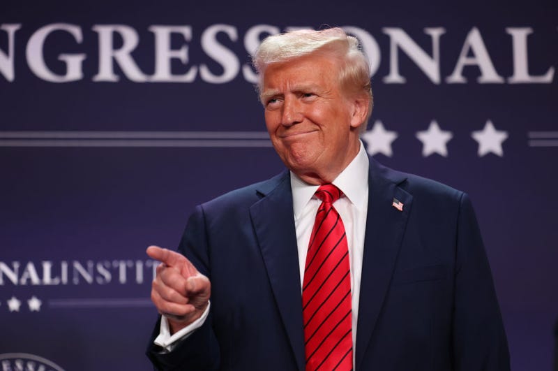 U.S. President Donald Trump addresses the 2025 Republican Issues Conference at the Trump National Doral Miami on Jan. 27. The three-day planning session was expected to lay out Trump's ambitious legislative agenda.