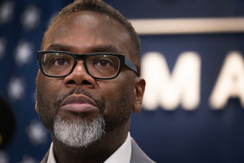 Chicago Mayor Brandon Johnson.
