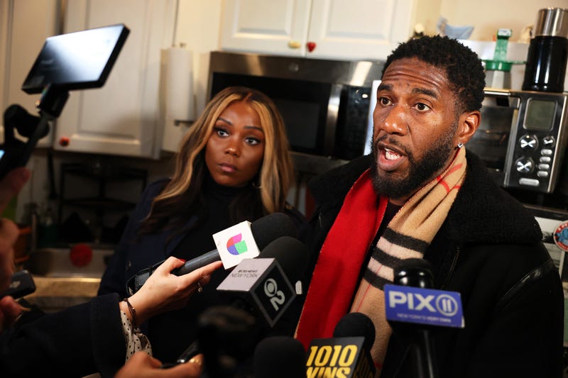 NYC Public Advocate Jumaane Williams and Council Member Farah Louis take a tour of a Flatbush apartment on January 31, 2025