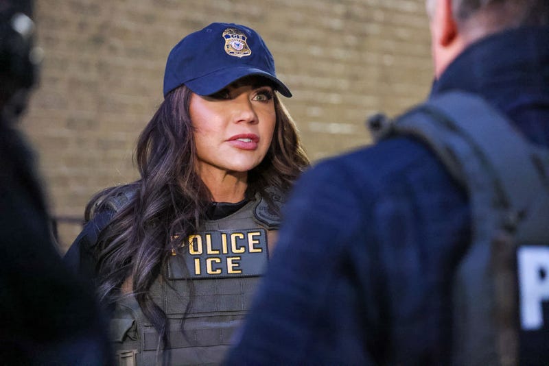 U.S. Immigration and Customs Enforcement joined by DHS Secretary and former SD Governor Kristi Noem in January.