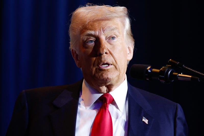 President Donald Trump speaks during the National Prayer Breakfast at the Washington Hilton in Washington, DC, on February 6, 2025.