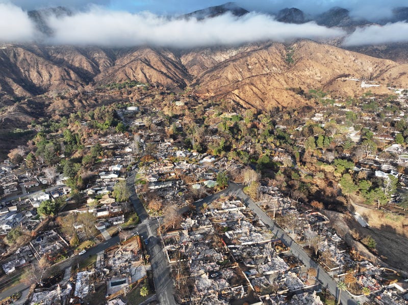 aerial view of altadena