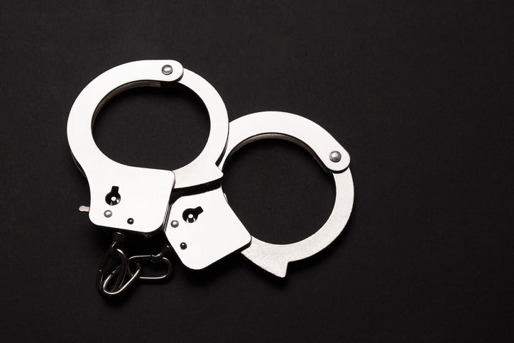 handcuffs. Stock image.