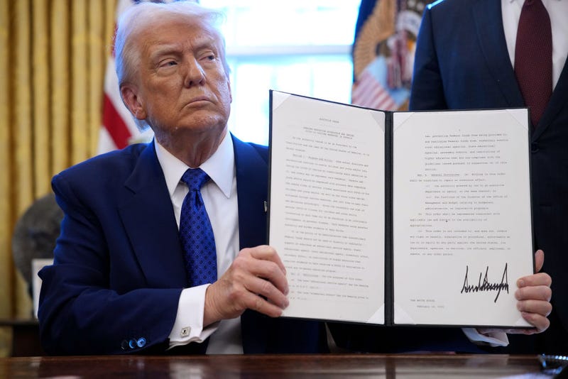 Trump with an executive order