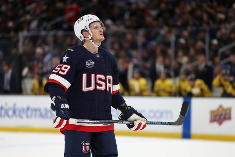 Jake Guentzel at the 4 Nations Face-Off