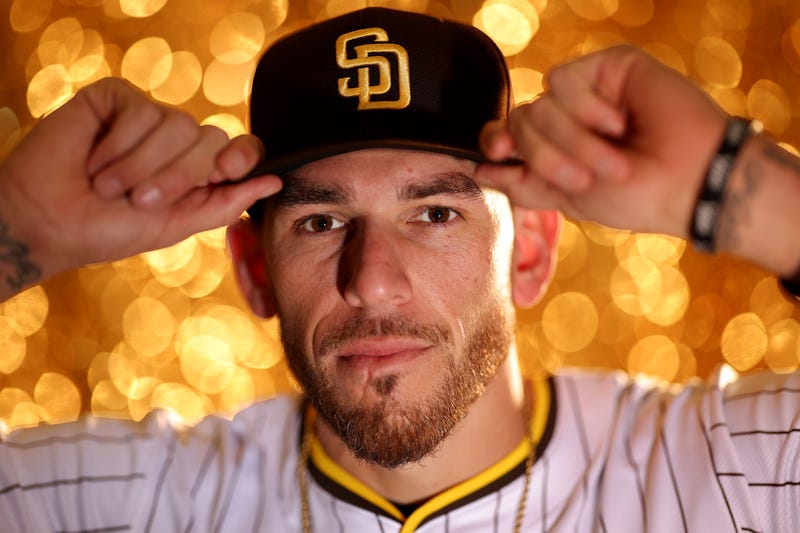  Joe Musgrove #44 of the San Diego Padres poses for a portrait during photo day at the Peoria Sports Complex on February 19, 2025 in Peoria, Arizona