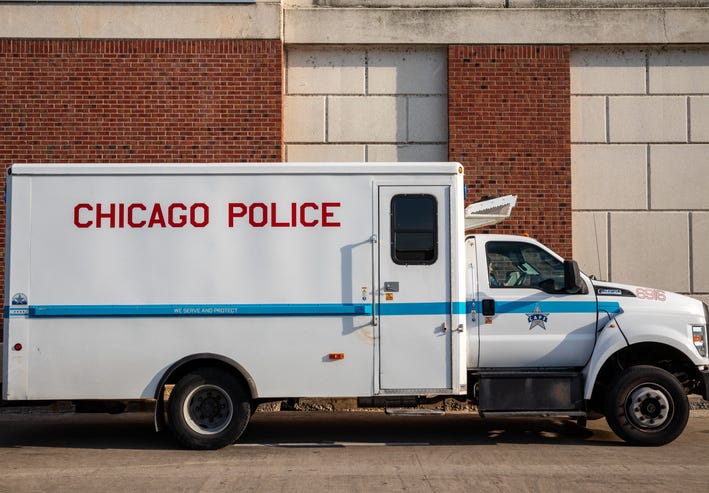 Chicago police van