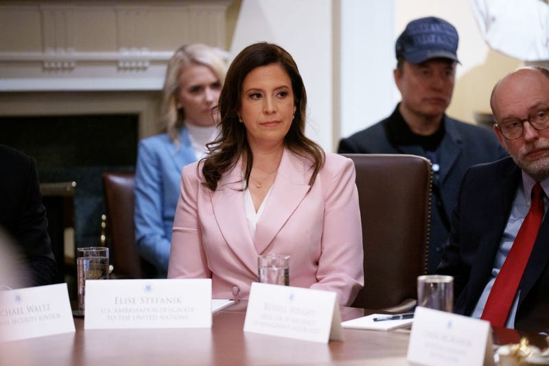 Rep. Elise Stefanik during a Cabinet meeting at the White House on Feb. 26, 2025 in Washington, DC.