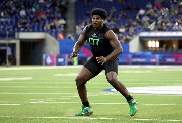 Falcons selecting an offensive lineman at 15 is very possible
