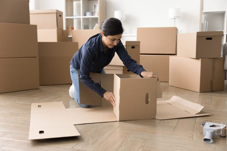 woman moving