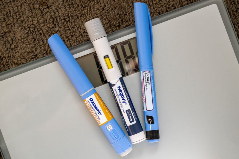 Photo illustration of the big three injectable prescription weight loss medicines