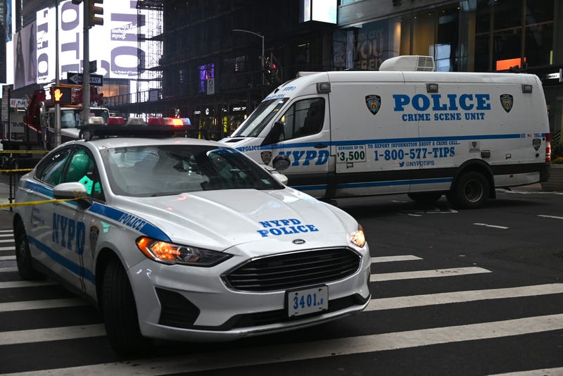 The NYPD officers were walking in Times Square when they were pepper-sprayed