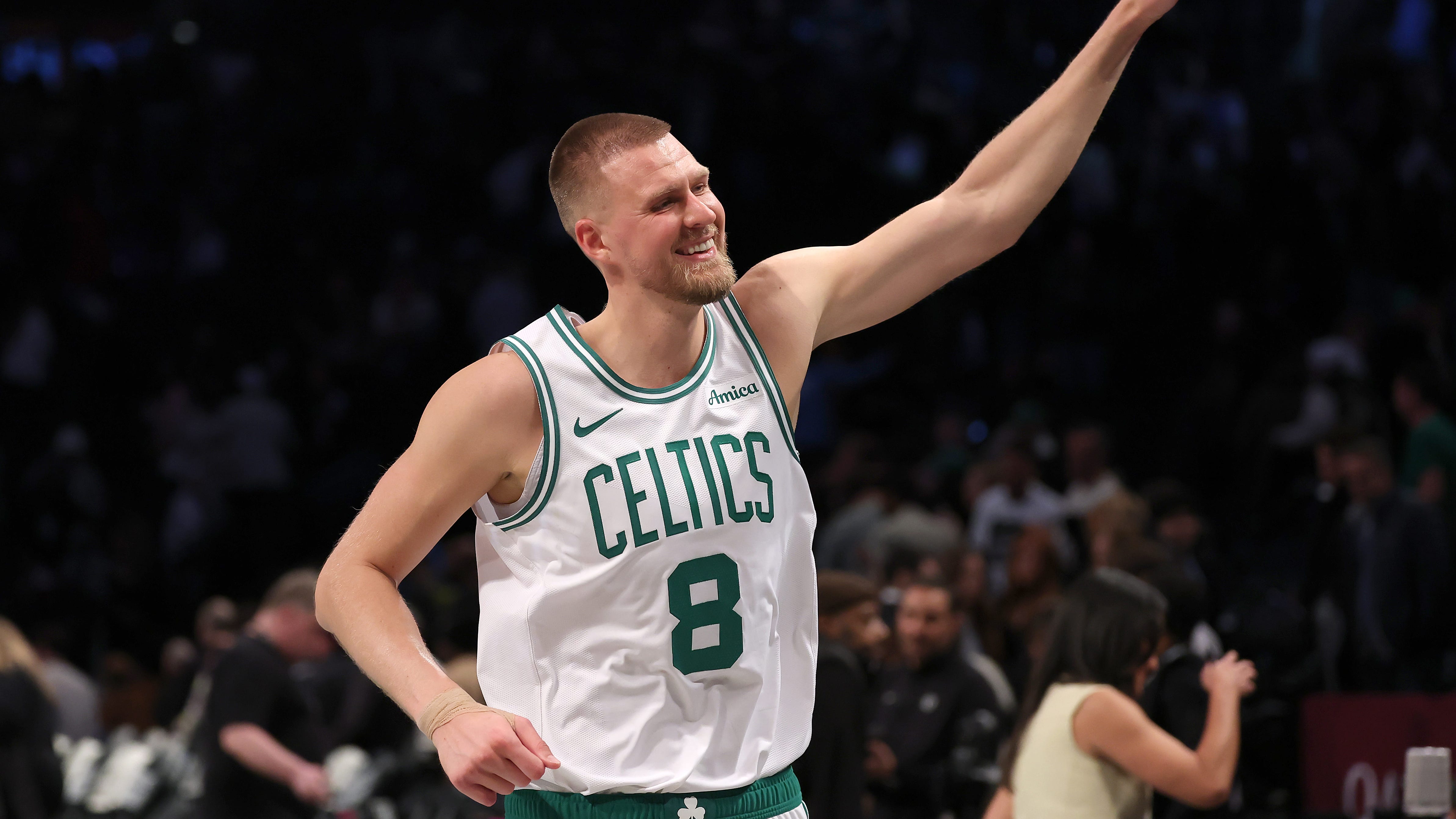As playoffs near, Celtics welcome Kristaps Porzingis back with open arms