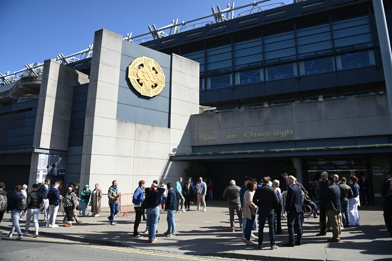 Croke Park prior to the the Investec Champions Cup Round of 16 match between Leinster Rugby and Harlequins at Croke Park on April 5, 2025 in Dublin, Ireland. 
