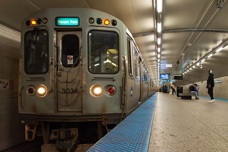 A CTA Blue Line train.