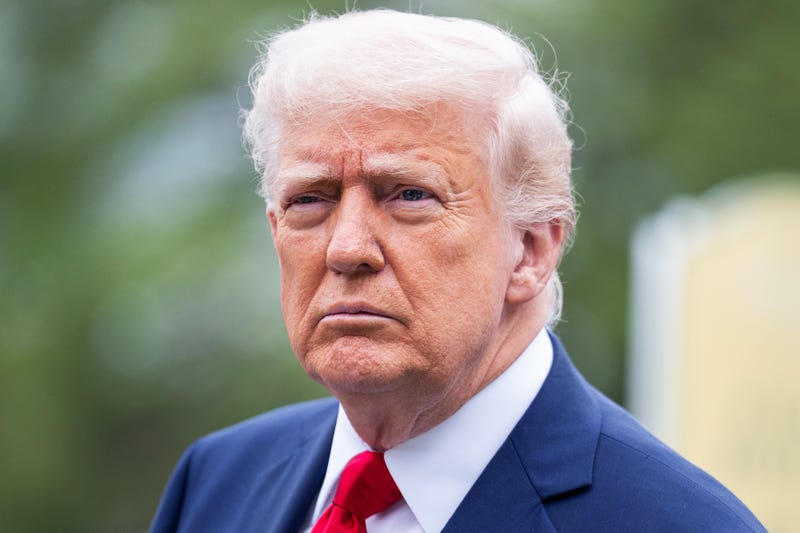 President Donald Trump attends the White House Easter Egg Roll on Monday, April 21, 2025