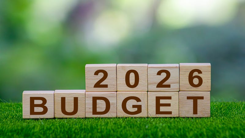 Budget 2026 - stock photo