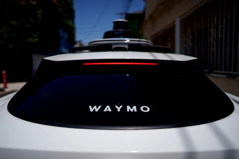 A Waymo vehicle parked on a street on May 14, 2025 in Los Angeles, California. 
