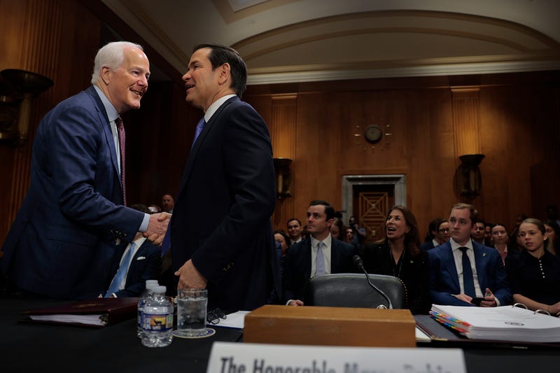 Senator John Cornyn with Secretary of State Marco Rubio