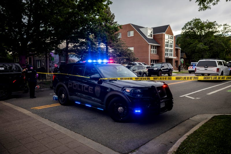 Police cordon off Pearl Street on June 1, 2025 in Boulder, Colorado. 