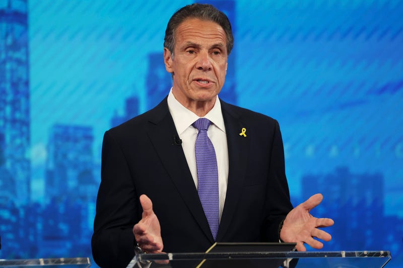 Democratic mayoral candidate Andrew Cuomo speaks during in the New York City Democratic Mayoral Primary Debate at NBC Studios on June 4, 2025 in New York City
