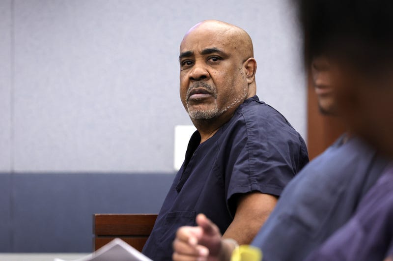 Duane "Keffe D" Davis appears in Clark County District Court for a trial readiness status check at the Regional Justice Center on June 17, 2025 in Las Vegas, Nevada.