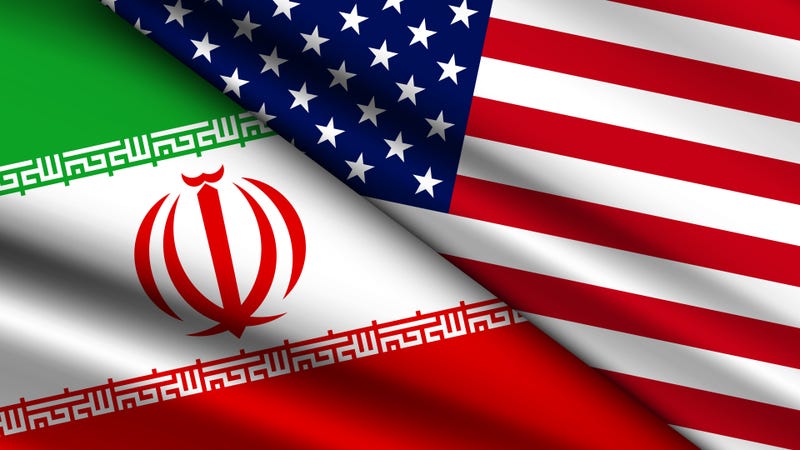 Iran, US Flags