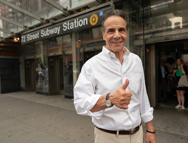 Former Gov. Andrew Cuomo poses for a portrait outside the 72nd St. Q Station on July 16, 2025