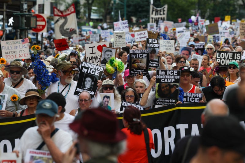 The protest in New York was part of nationwide protests