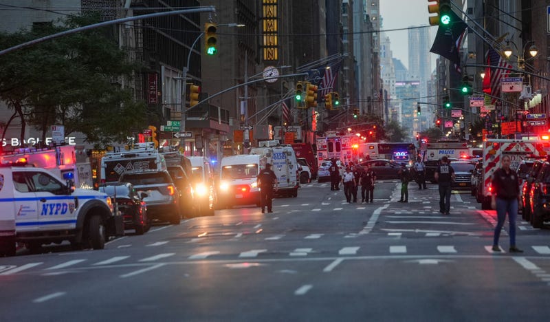 Police respond to the shooting at 345 Park Ave. on July 28, 2025