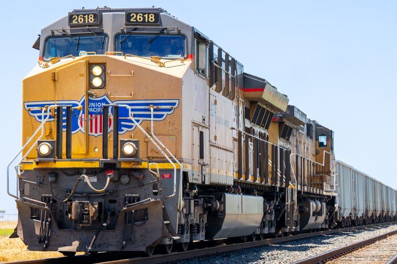 A U.S. freight train