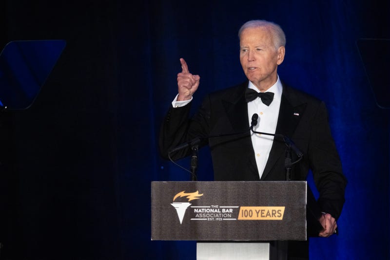 Former U.S. President Joe Biden speaks at the National Bar Association's annual convention on July 31, 2025 in Chicago, Illinois