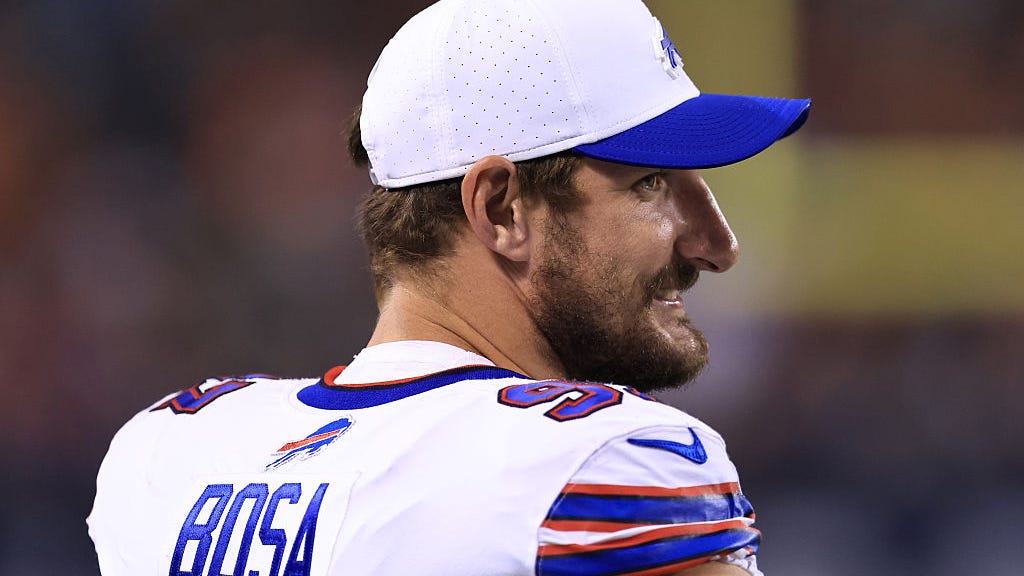 From making 'SpongeBob' jokes to forcing fumbles, Joey Bosa feels rejuvenated with Buffalo Bills