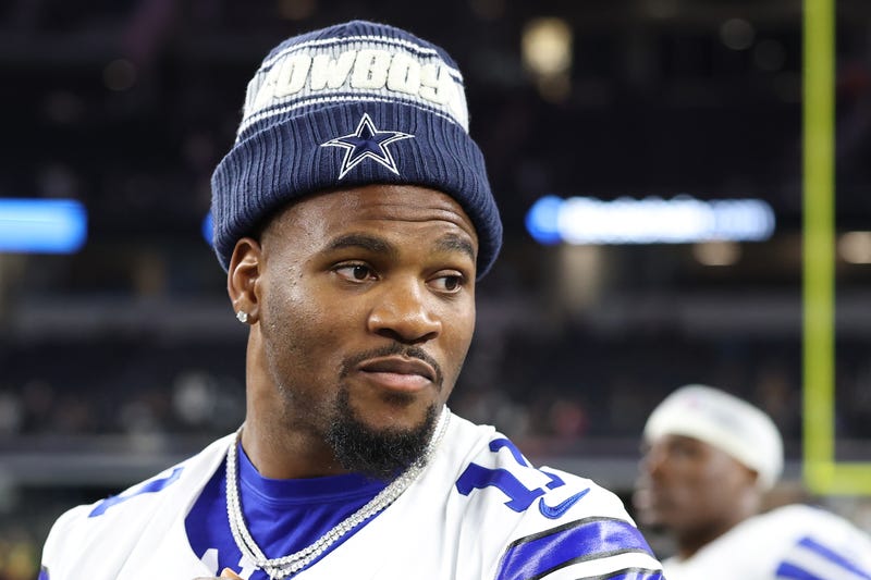 Micah Parsons #11 of the Dallas Cowboys stands on the field following an NFL Preseason 2025 game against the Baltimore Ravens at AT&T Stadium on August 16, 2025, in Arlington, Texas.