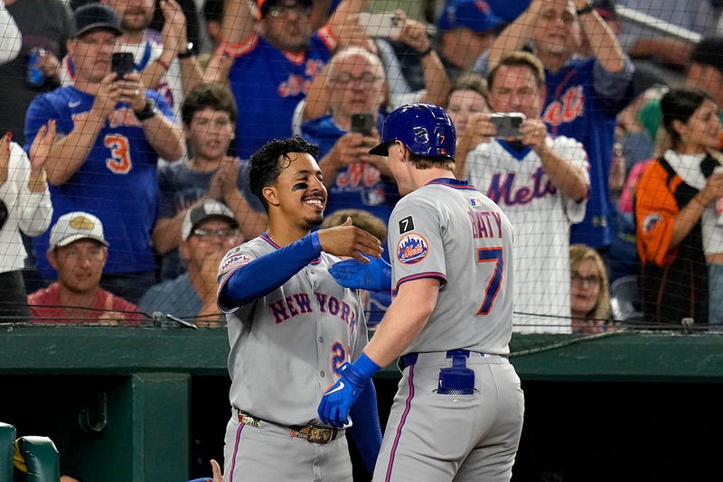 Mark Vientos and Brett Baty with Mets