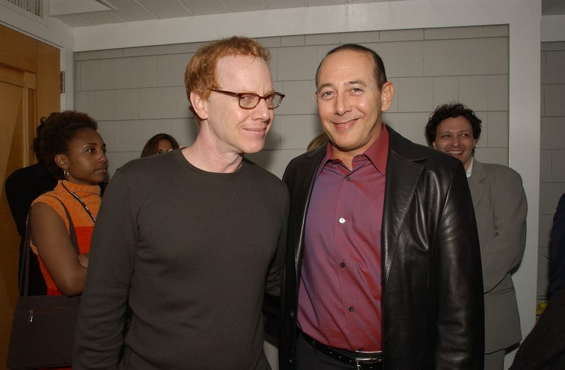 omposer Danny Elfman, actor Paul Reubens attend the premiere of the Walt Disney Pictures' film "The Nightmare Before Christmas 3D" on October 16, 2006 at the El Capitan Theatre in Hollywood, California.