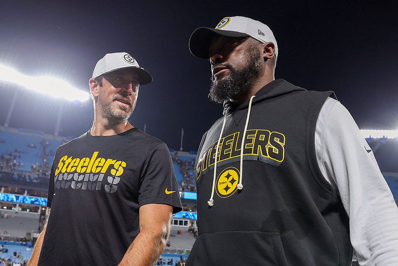 Mike Tomlin and Aaron Rodgers