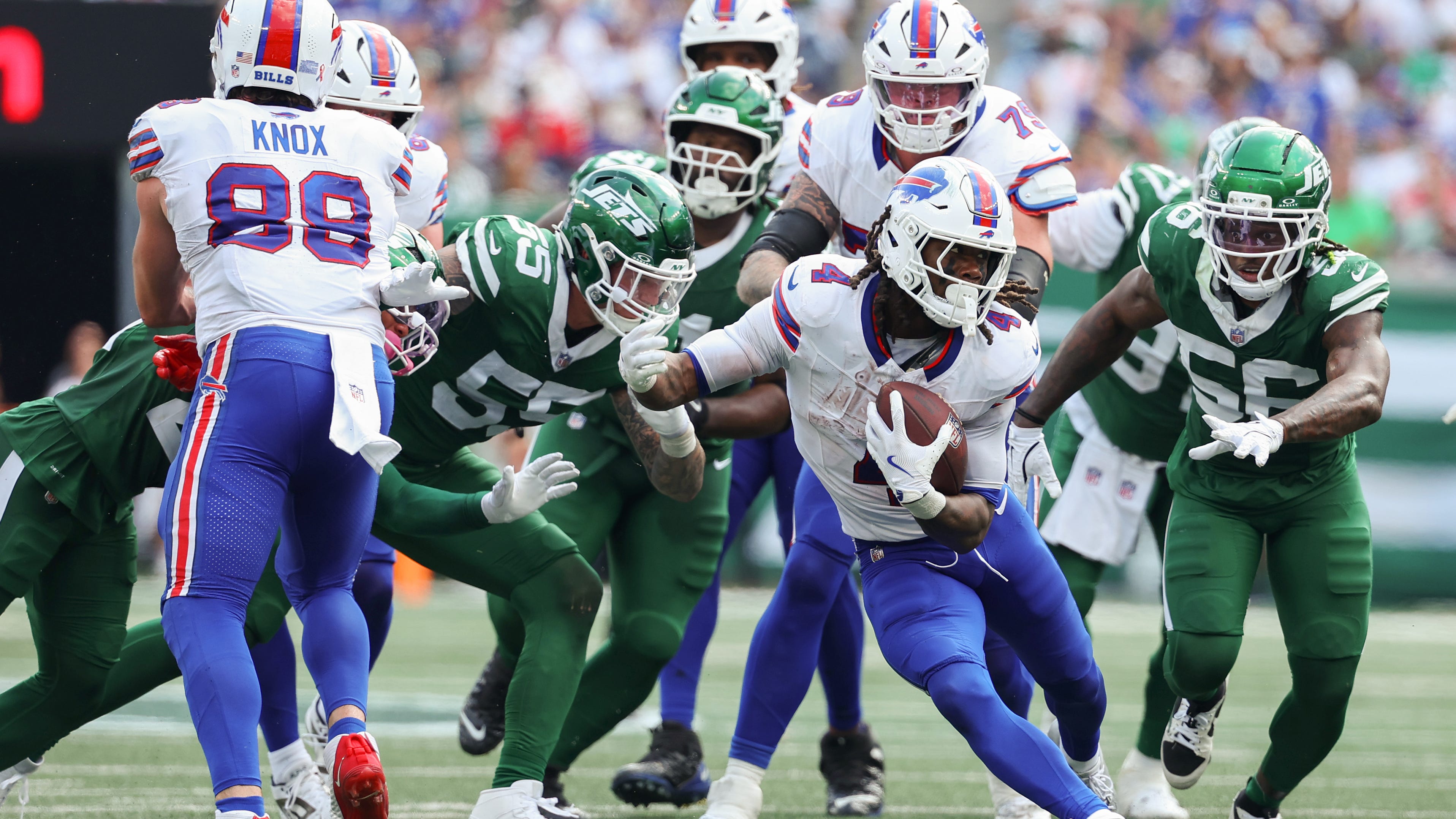 Bills demolish Jets in first divisional action of season