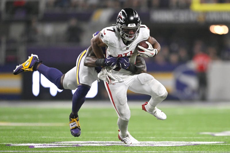 Bijan Robinson #7 of the Atlanta Falcons, who ran over and through a multitude of Viking defenders last Sunday night.