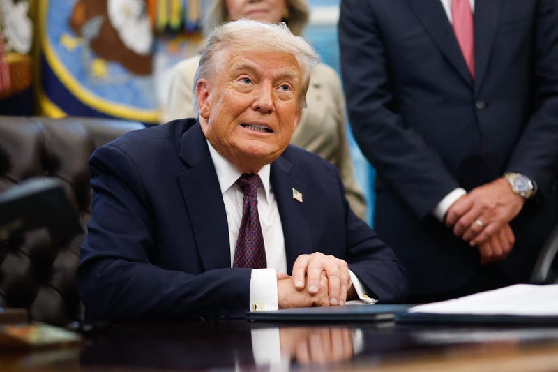 President Donald Trump says he would have ordered flags lowered to half-staff after the assassination of a Minnesota Democratic state lawmaker if the governor had asked, but Trump at the time refused to even call the governor. 