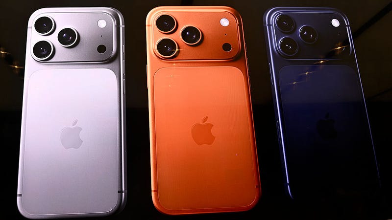 Three iPhone 17 phones