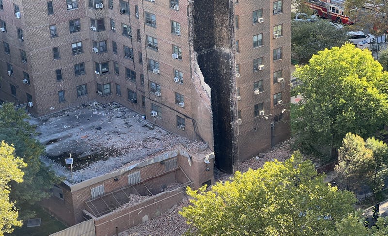 The explosion occurred at about 8:15 a.m. on Alexander Avenue