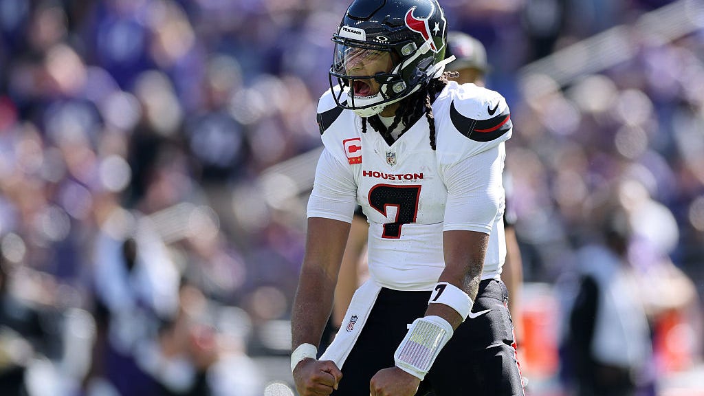 Grade C.J. Stroud's performance in the Texans' win against the Baltimore Ravens